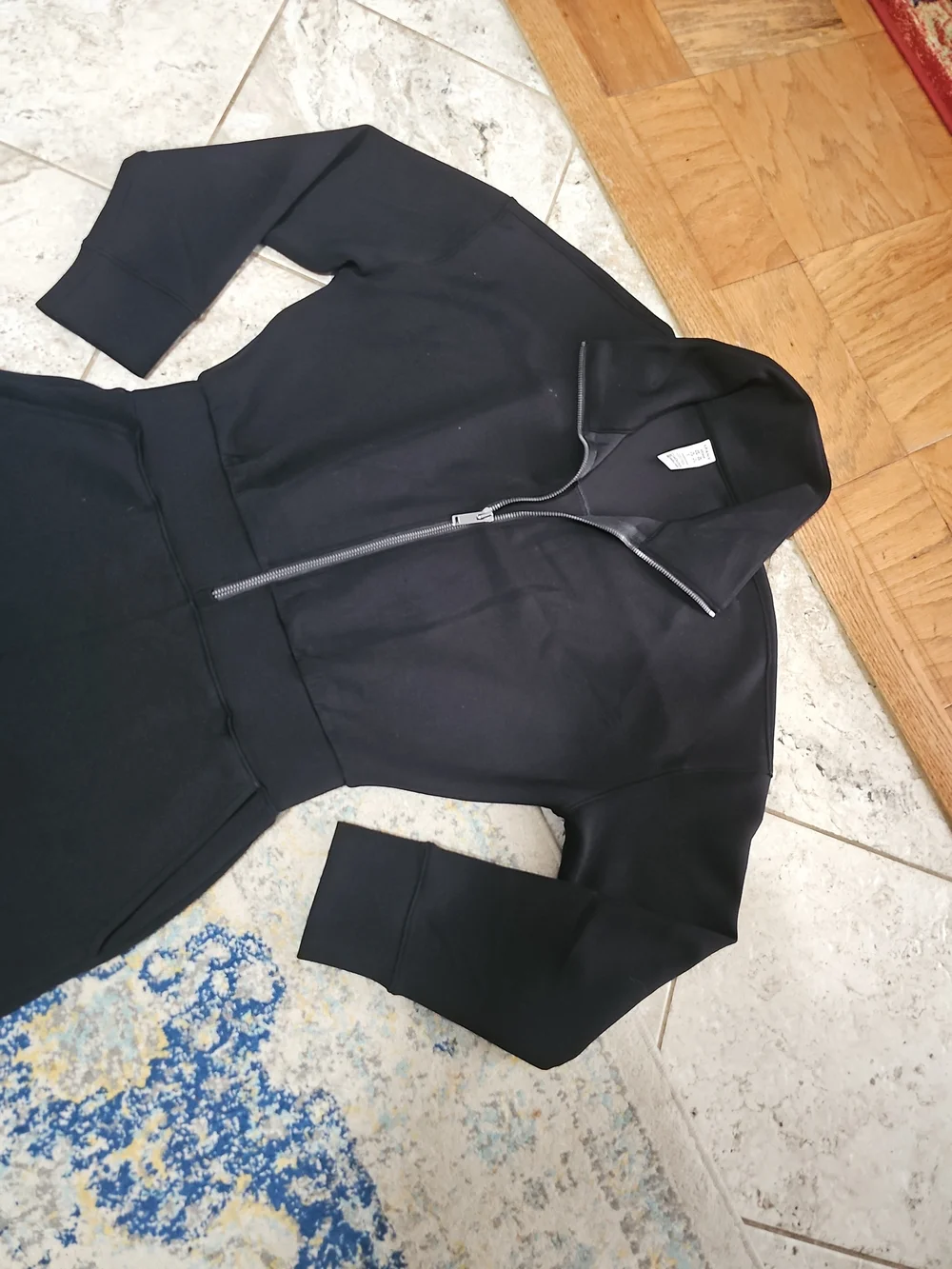 SPANX Air Essentials Long Sleeve Wide Leg Jumpsuit Size S
